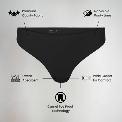 Invisible Camel Toe Thong Mid Rise