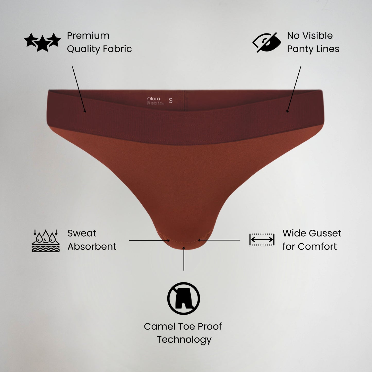 Invisible Camel Toe Thong Low Rise